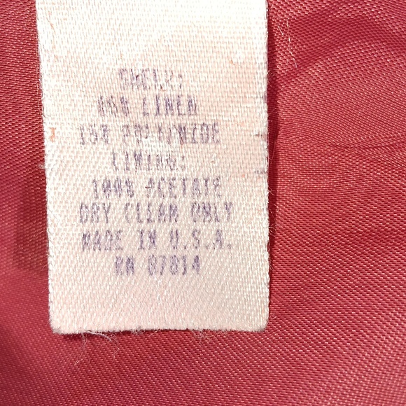 Cache Metallic Red Hook Metal Button Lined Blazer SZ 4 - Picture 7 of 7